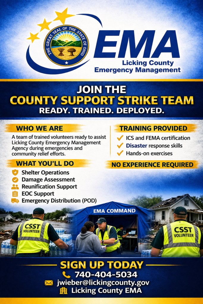 Volunteer at the Licking County Emergency Management